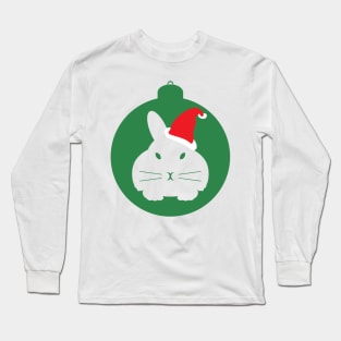 Holiday Bunny Beacon CuteRabbit on an Ornament Long Sleeve T-Shirt